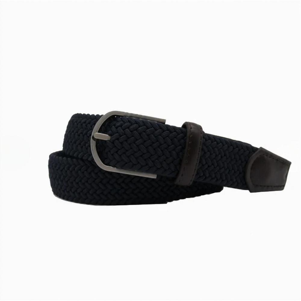 NEW SELINI NEW YORK men's gideon stretch belt in navy